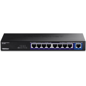 TRENDnet TEG-S591 9-Port Unmanaged Multi-Gig Ethernet Switch, 2.5G and 10G, wall mountable
